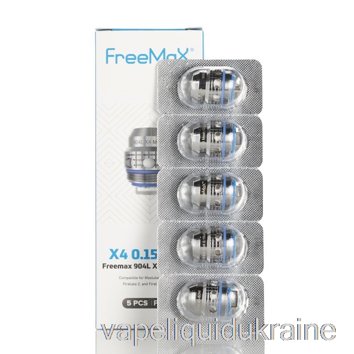 Vape Liquid Ukraine FreeMaX Maxluke 904L X Replacement Coils 0.15ohm 904L X4 Quad Mesh Coils